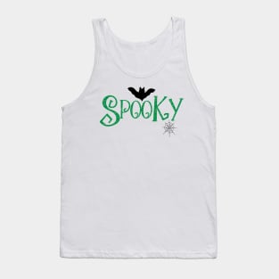 Spooky design in green Tank Top